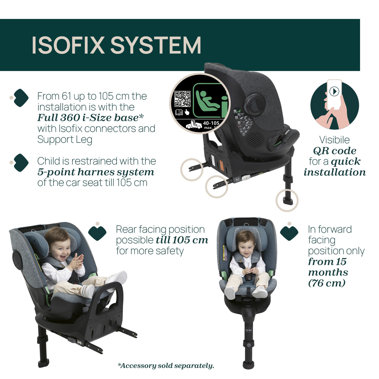 Bi-Seat i-Size Air (61-150 cm) null - 11