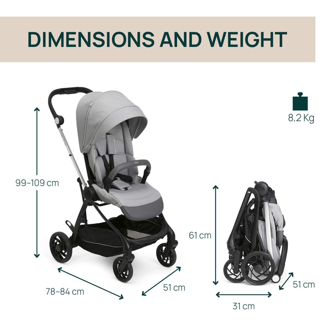 One4Ever Lounge Kinderwagen  Chicco - 8