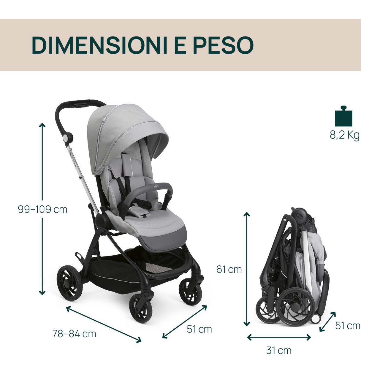 Passeggino One4Ever Lounge Chicco - 7