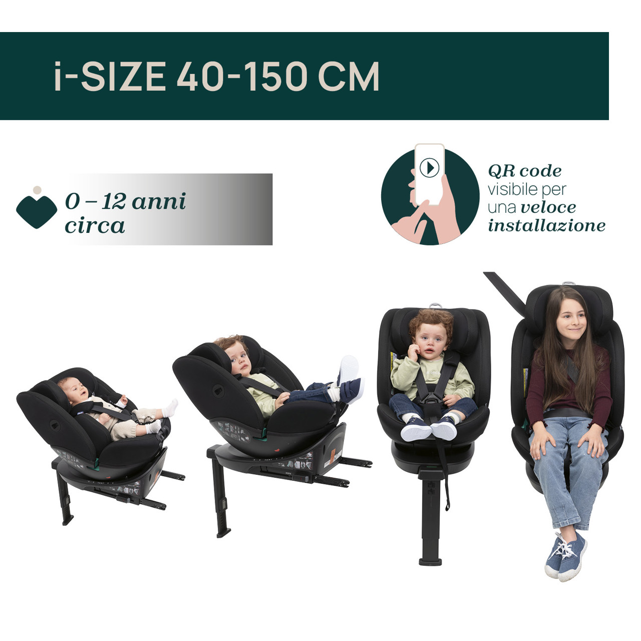 Seggiolino Auto EverOne i-Size (40-150 cm) Chicco - 8