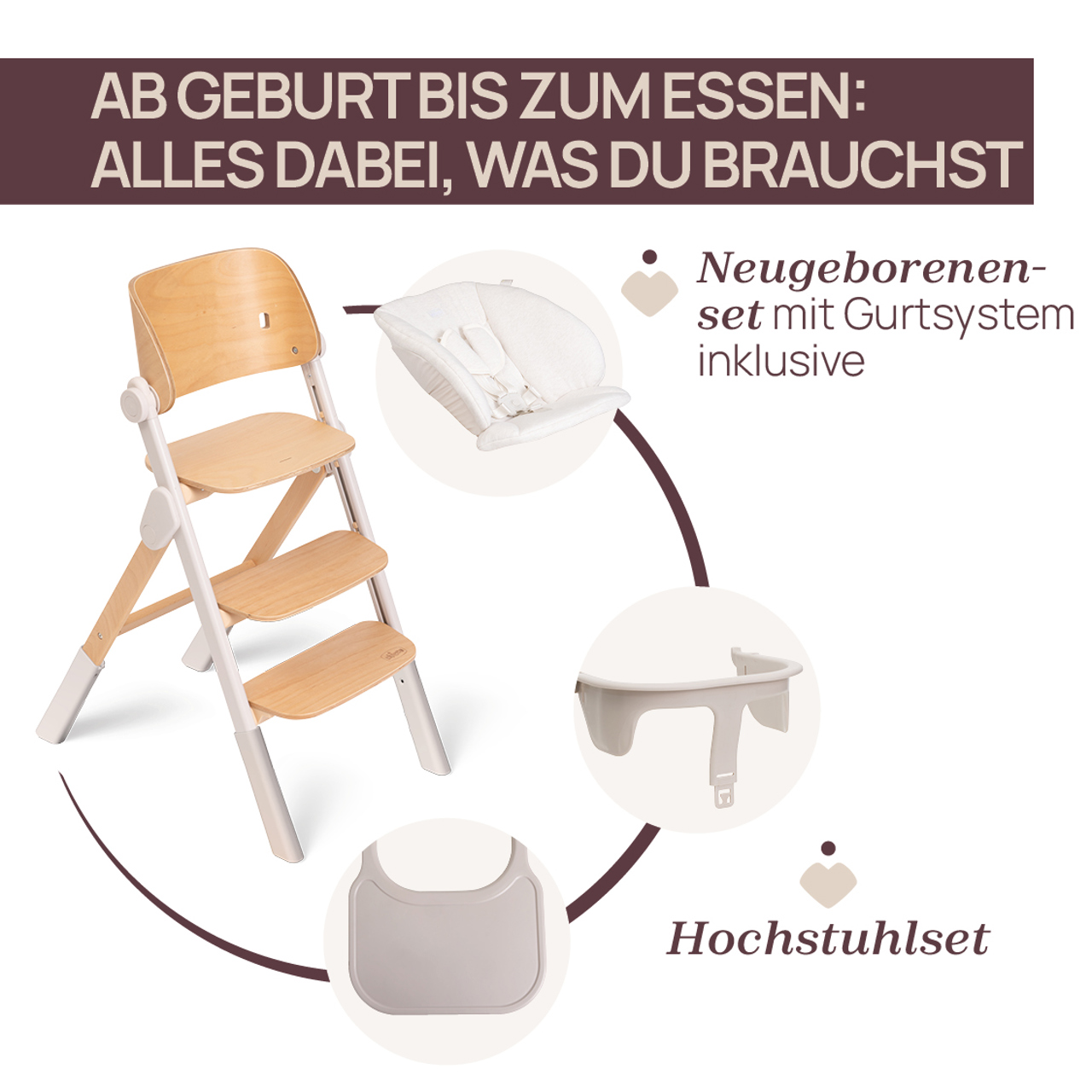 Mitwachsender Hochstuhl Meraviglia Up aus Holz null - 2