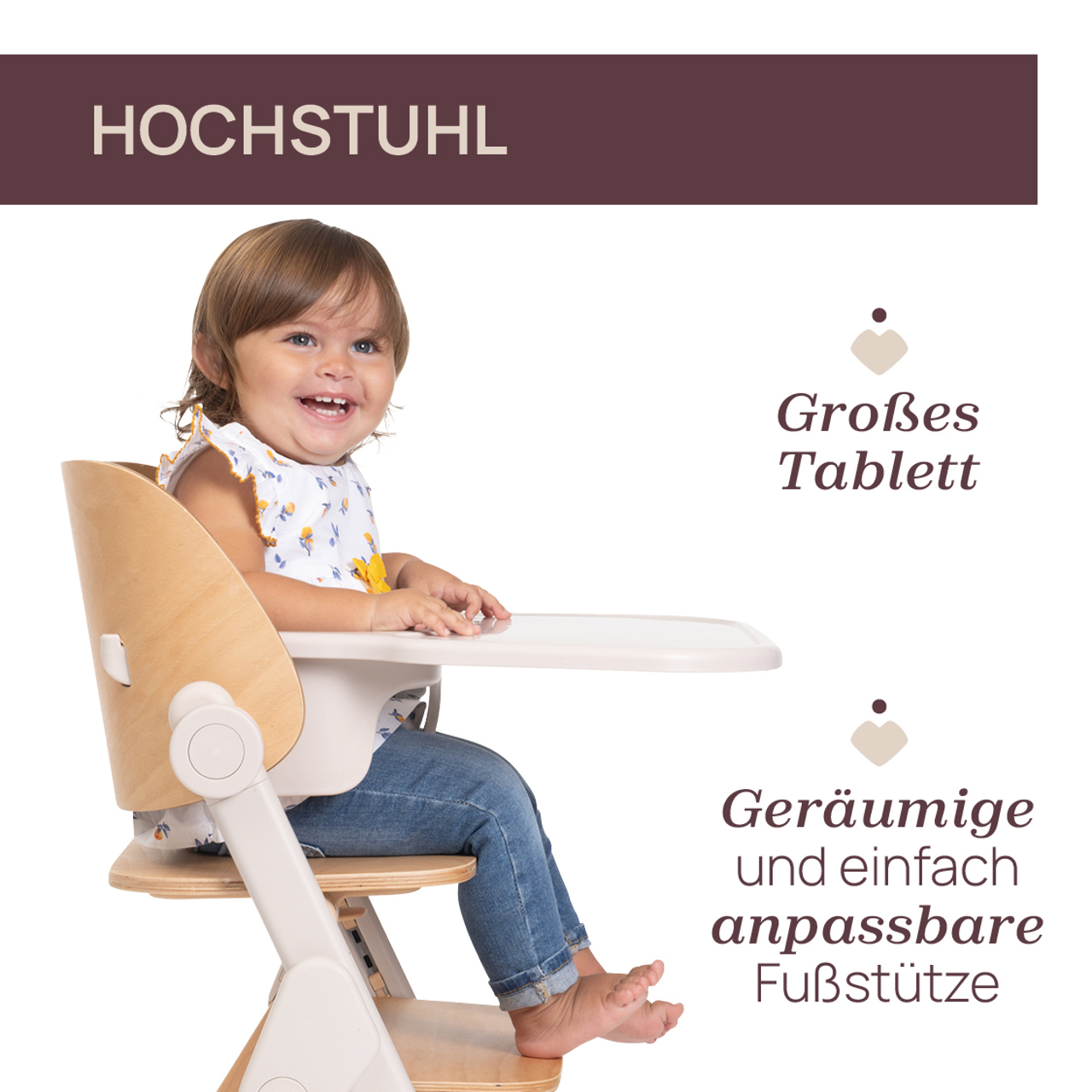 Mitwachsender Hochstuhl Meraviglia Up aus Holz null - 4