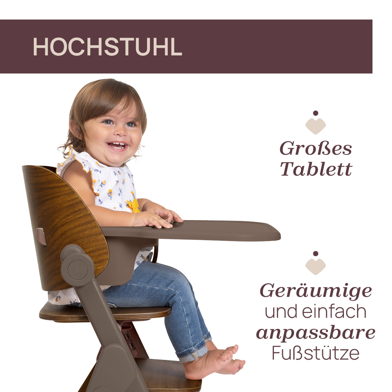 Mitwachsender Hochstuhl Meraviglia Up aus Holz null - 4