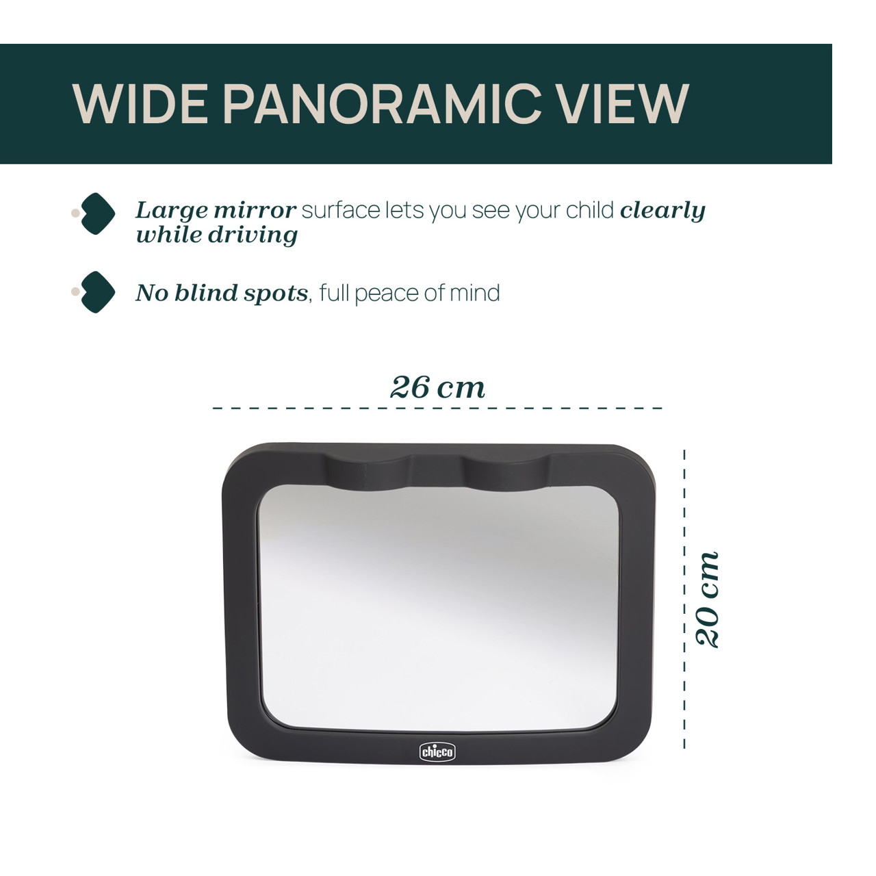 Miroir arri&egrave;re LED pour si&egrave;ge arri&egrave;re null - 1