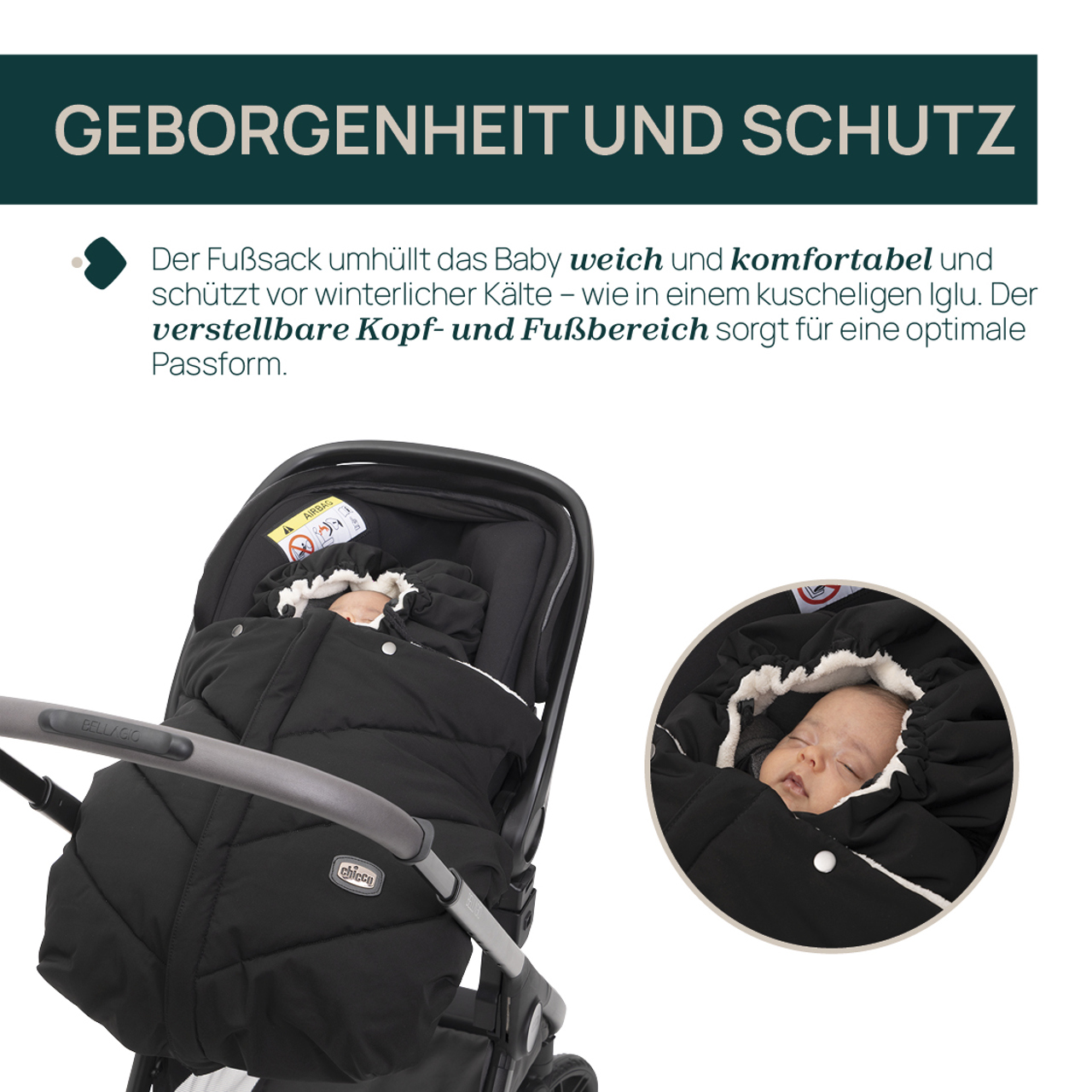 Fu&szlig;sack f&uuml;r Babyschale null - 2