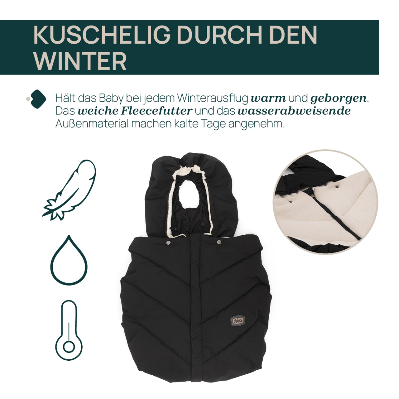 Fu&szlig;sack f&uuml;r Babyschale null - 1