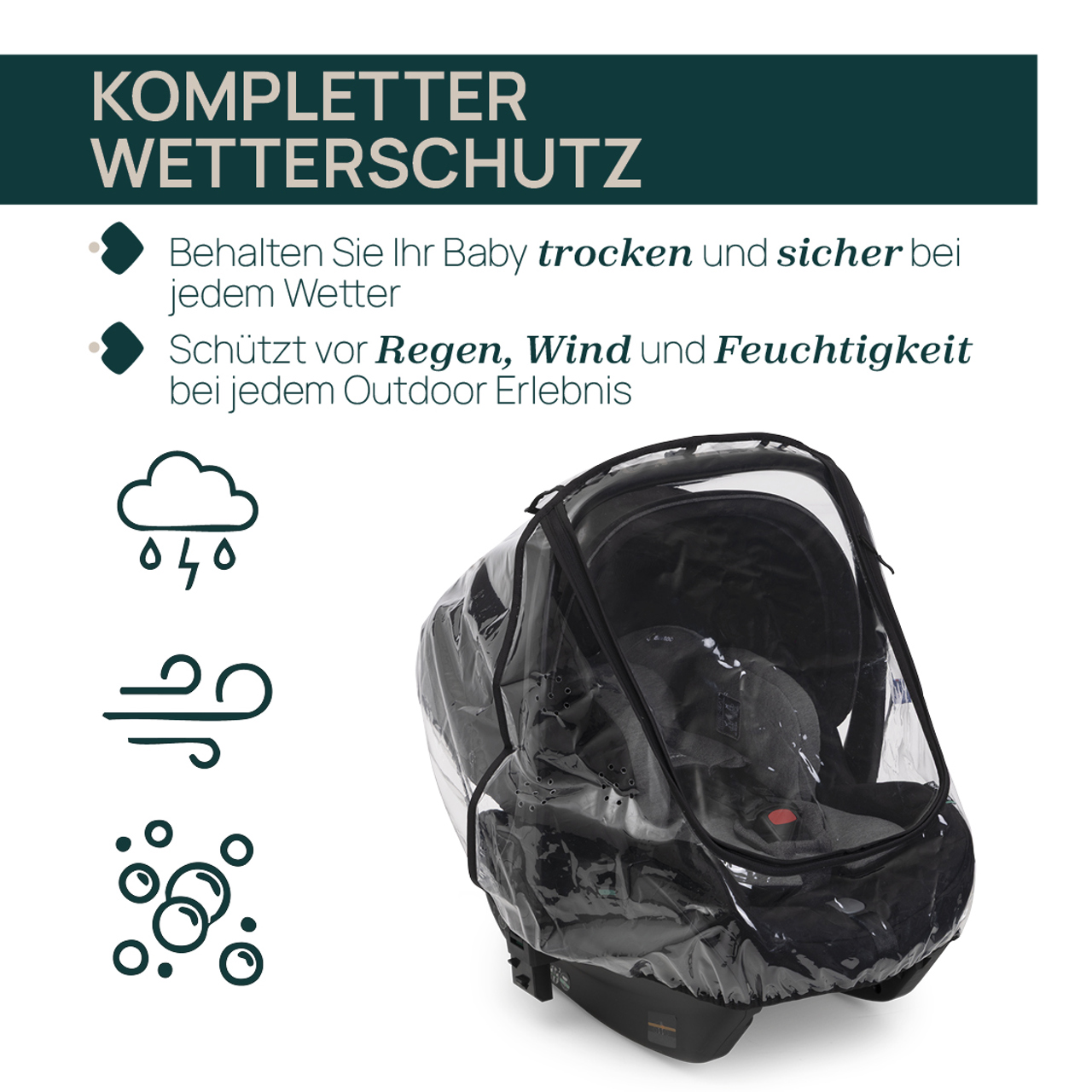 Regenschutz f&uuml;r Babyschale null - 1