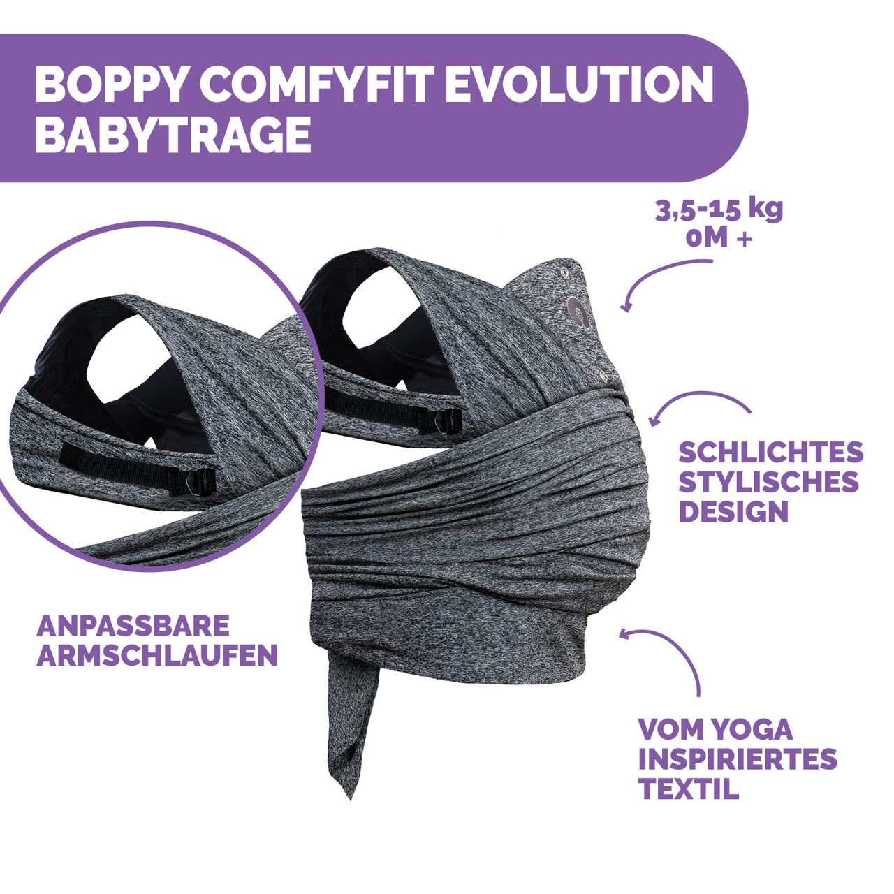 Boppy ComfyFit Evolution Babytrage null - 1