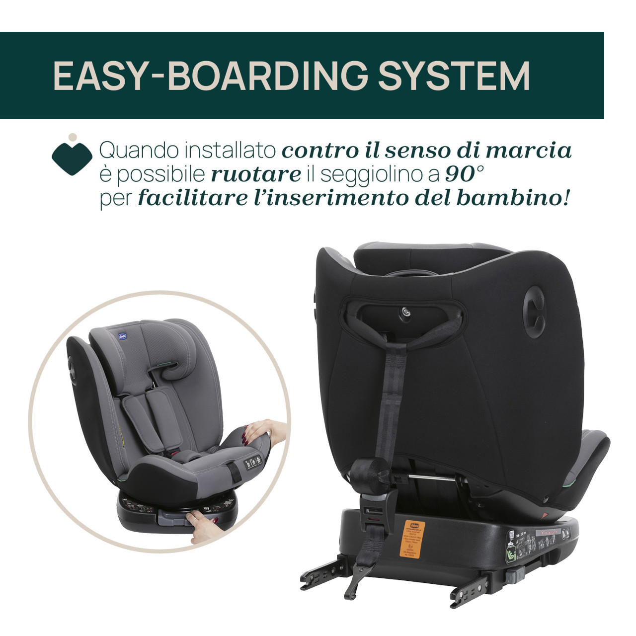 Seggiolino auto Unico Evo i-Size (40-150 cm) Chicco - 3