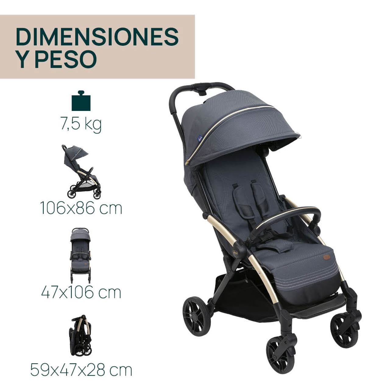 Carriola Ligera Goody XPlus Gris Oscuro 0+ Hasta 25 Kg null - 10