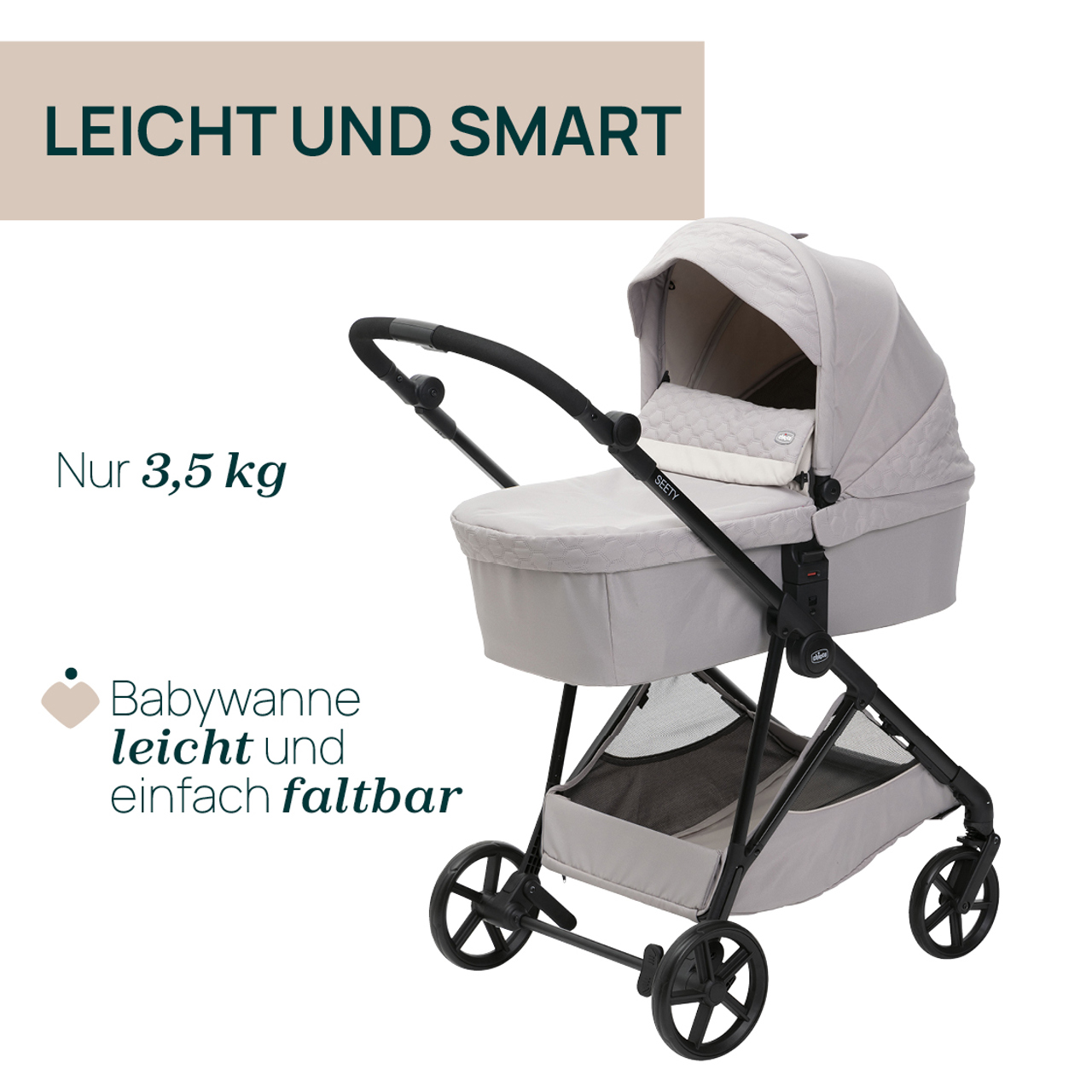 Seety, modularer Kinderwagen null - 14
