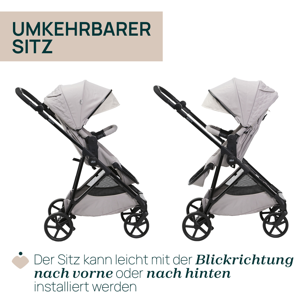 Seety, modularer Kinderwagen null - 3