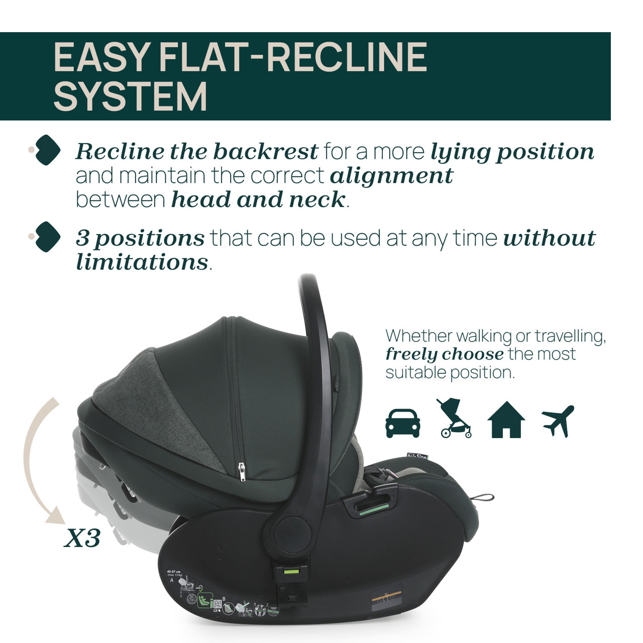 Tr&iacute;o Bellagio 2.0 con Flexi y First Seat Recline Chicco - 14