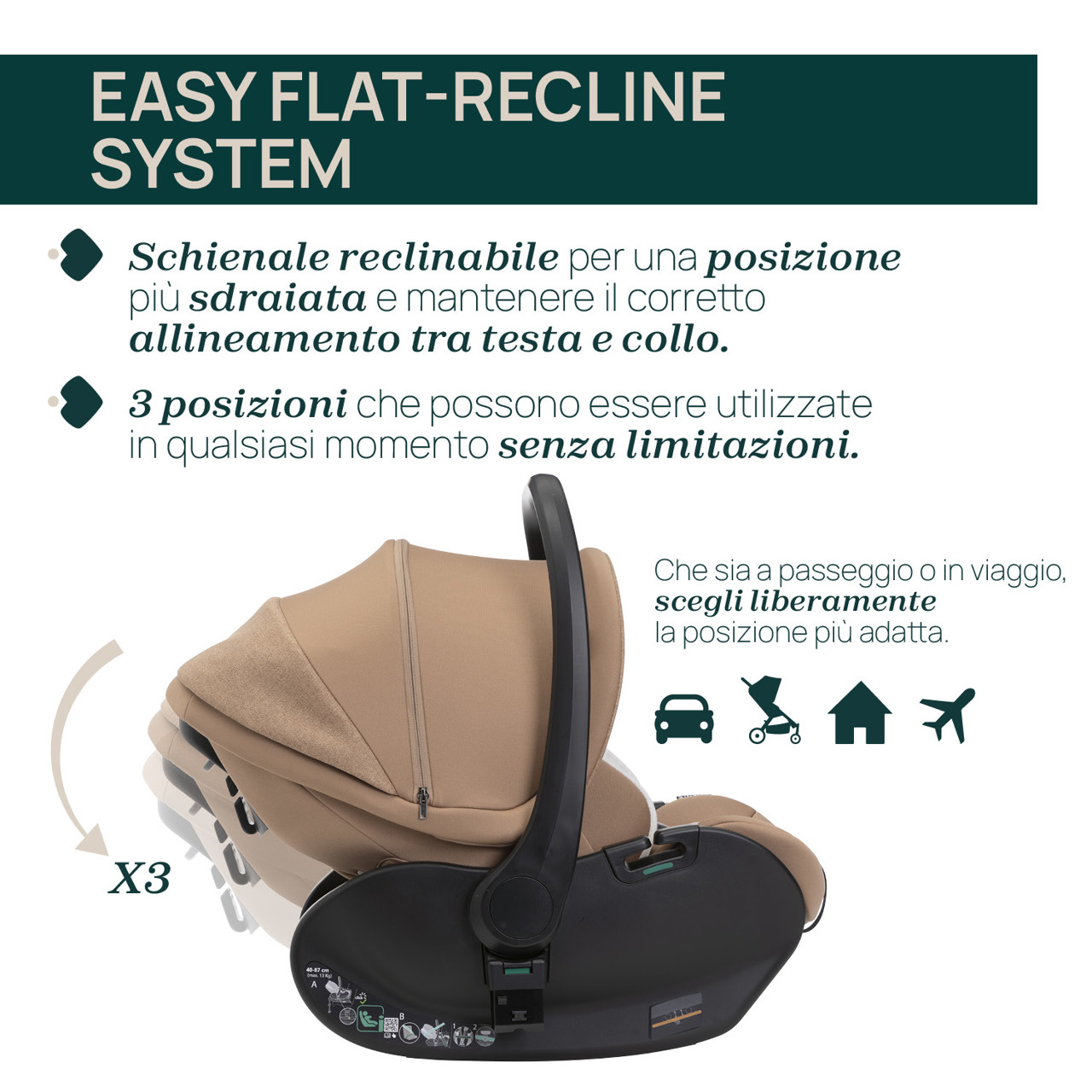 Seggiolino Auto First-Seat Recline i-Size (40-87 cm) Chicco - 2
