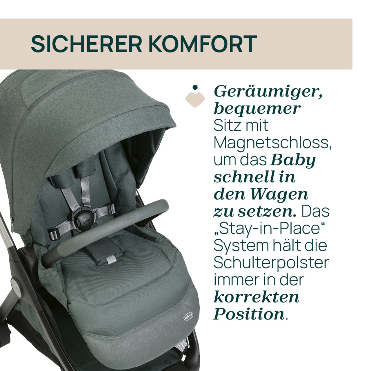 BELLAGIO, modularer, selbstschließender Kinderwagen null - 6
