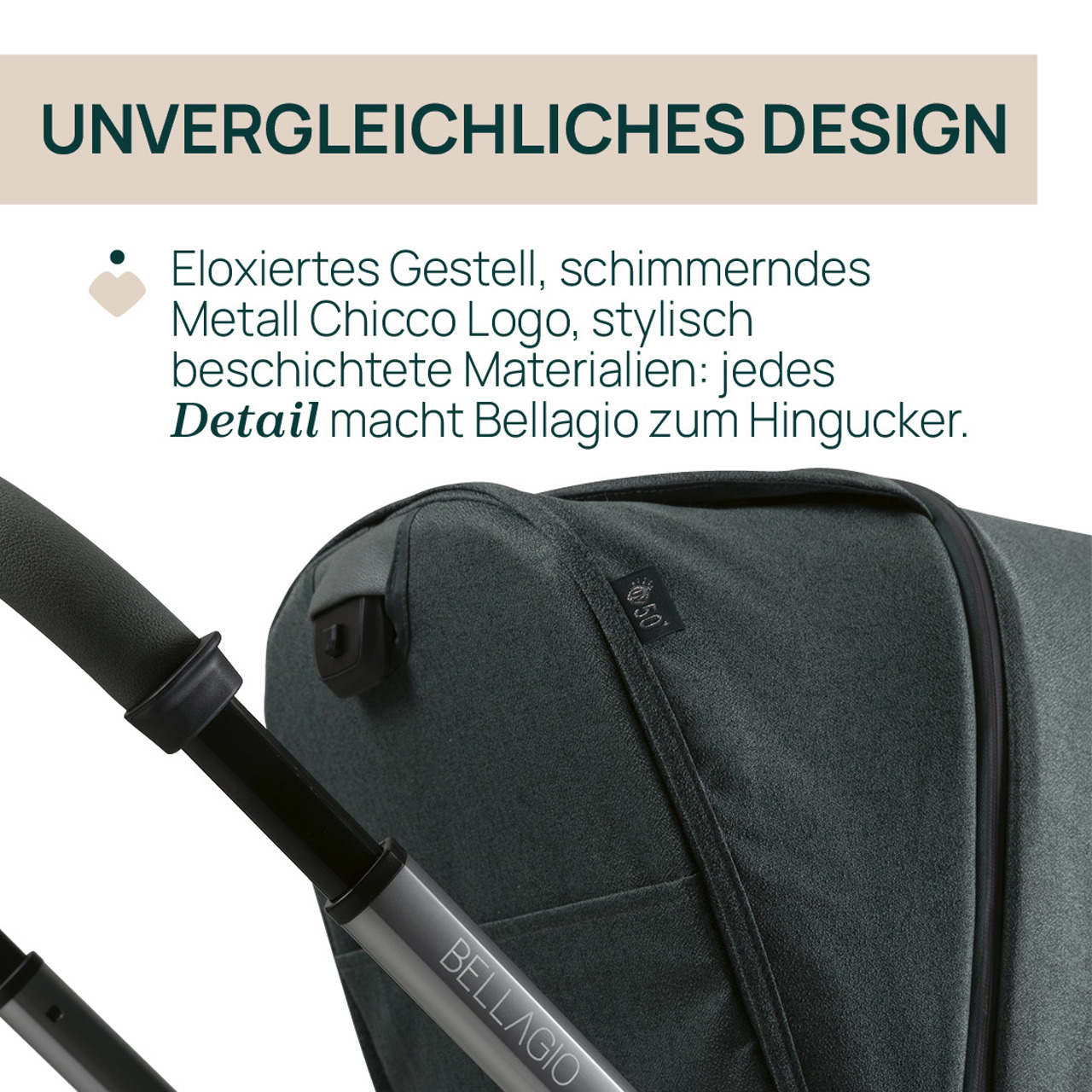 BELLAGIO, modularer, selbstschließender Kinderwagen null - 8