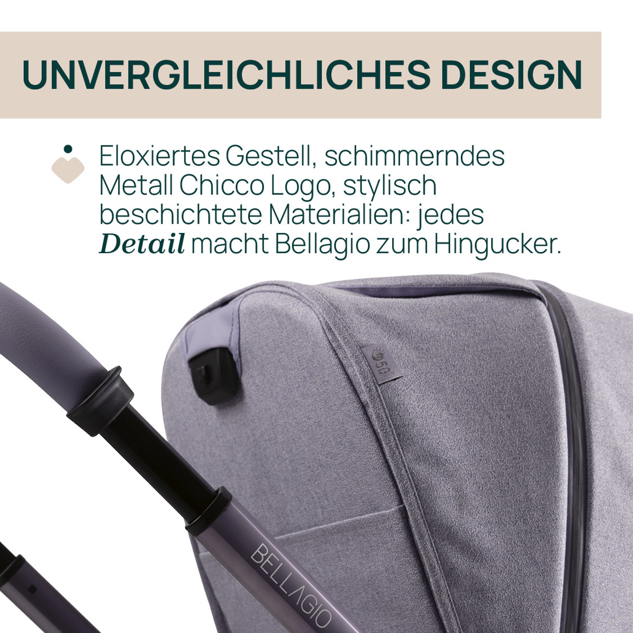 Bellagio, modularer Kinderwagen null - 7
