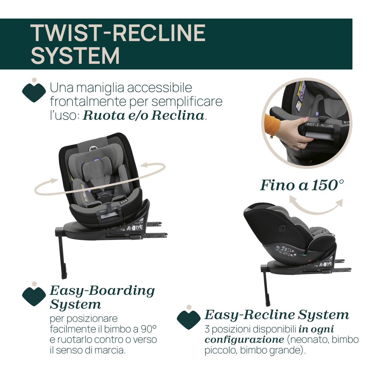 Seggiolino Auto EverOne i-Size (40-150 cm) Chicco - 4