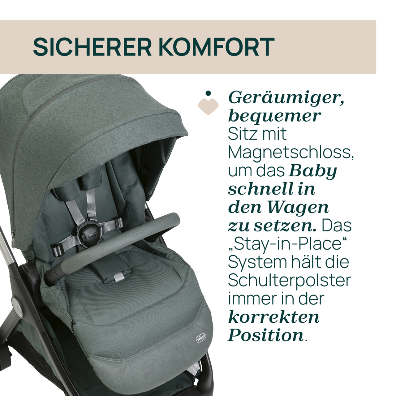 Bellagio 2, modularer, selbstschlie&szlig;ender Kinderwagen null - 6