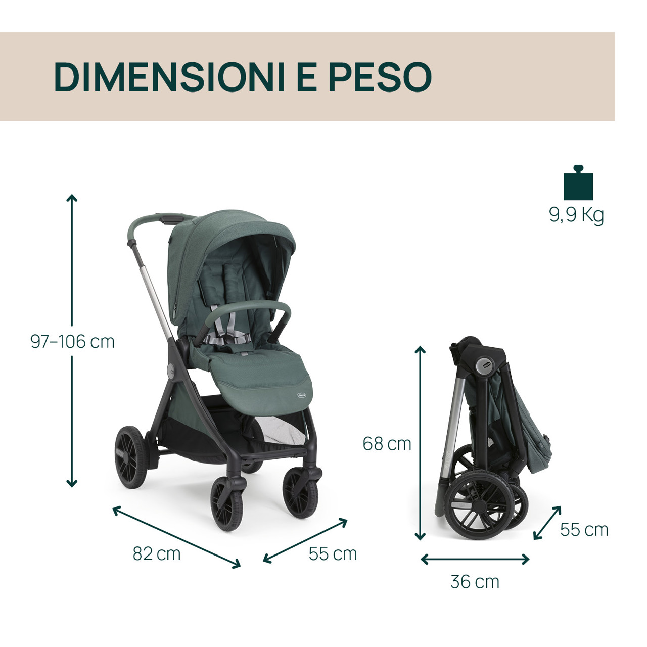 Trio Bellagio 2 Gran Comfort con Kory Plus Chicco - 1