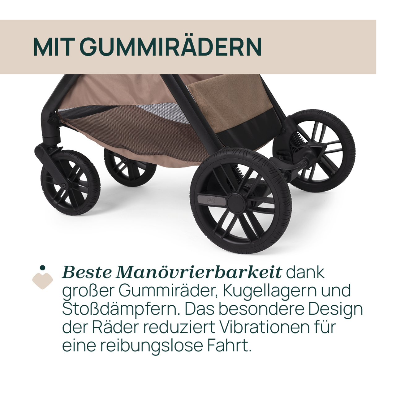 Bellagio 2, modularer, selbstschlie&szlig;ender Kinderwagen null - 3