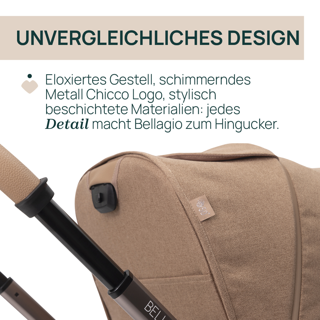 Bellagio 2, modularer, selbstschlie&szlig;ender Kinderwagen null - 5