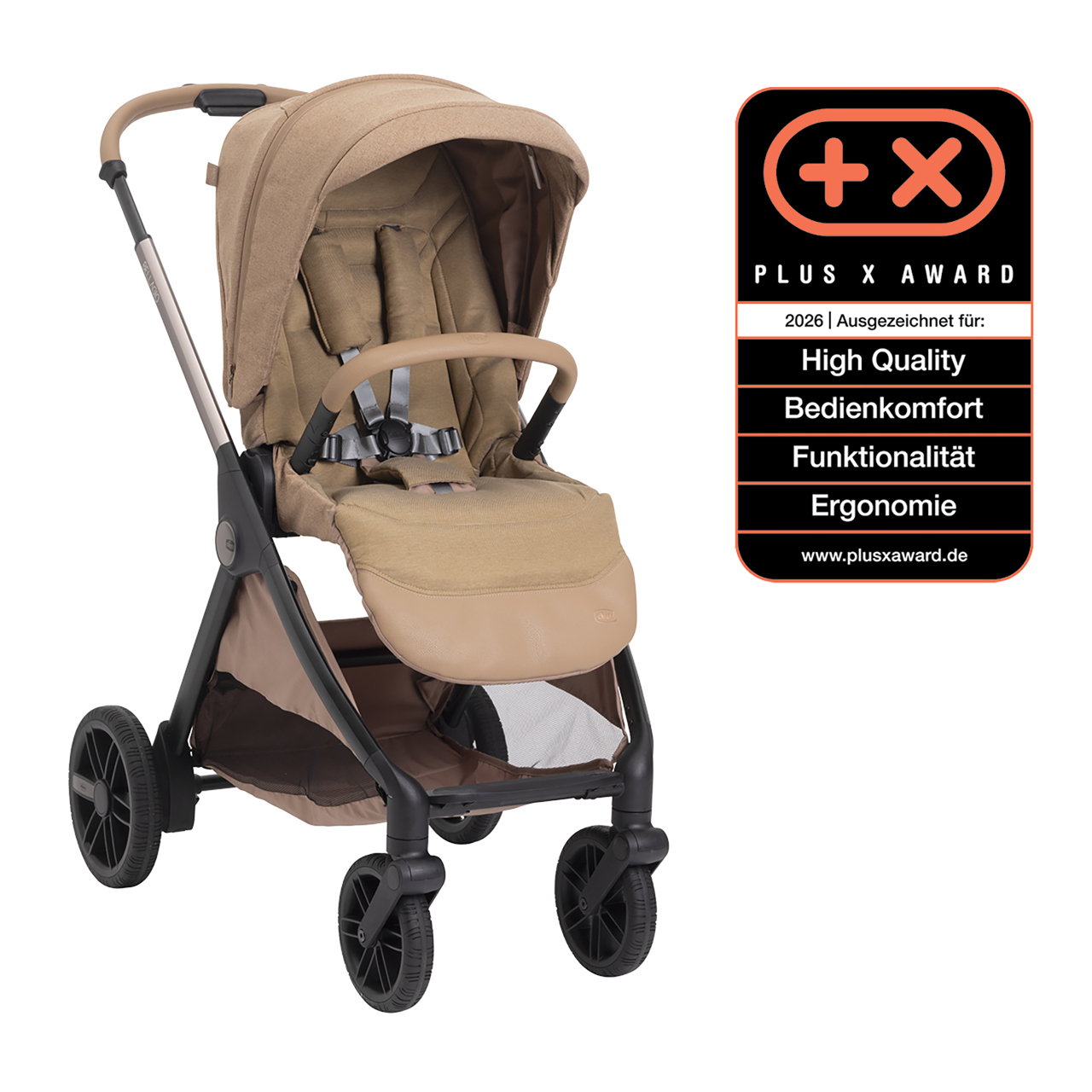 Bellagio 2, modularer, selbstschlieender Kinderwagen