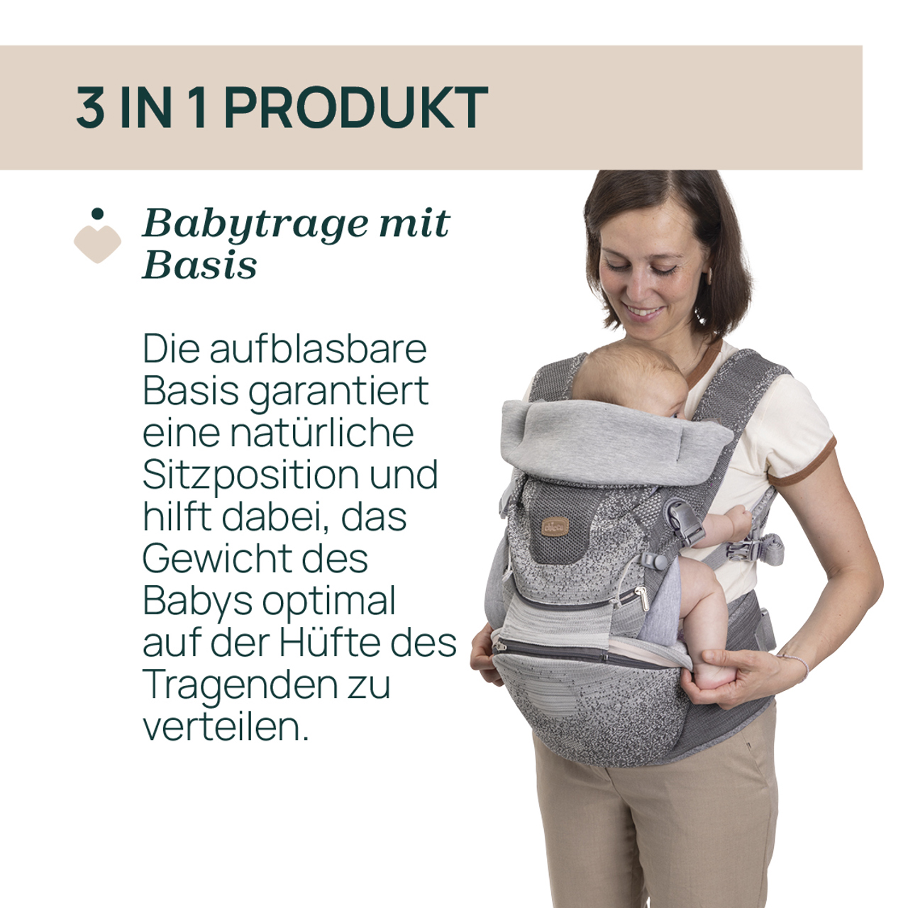 Airy Hip Fit Babytrage 3 in 1 null - 3