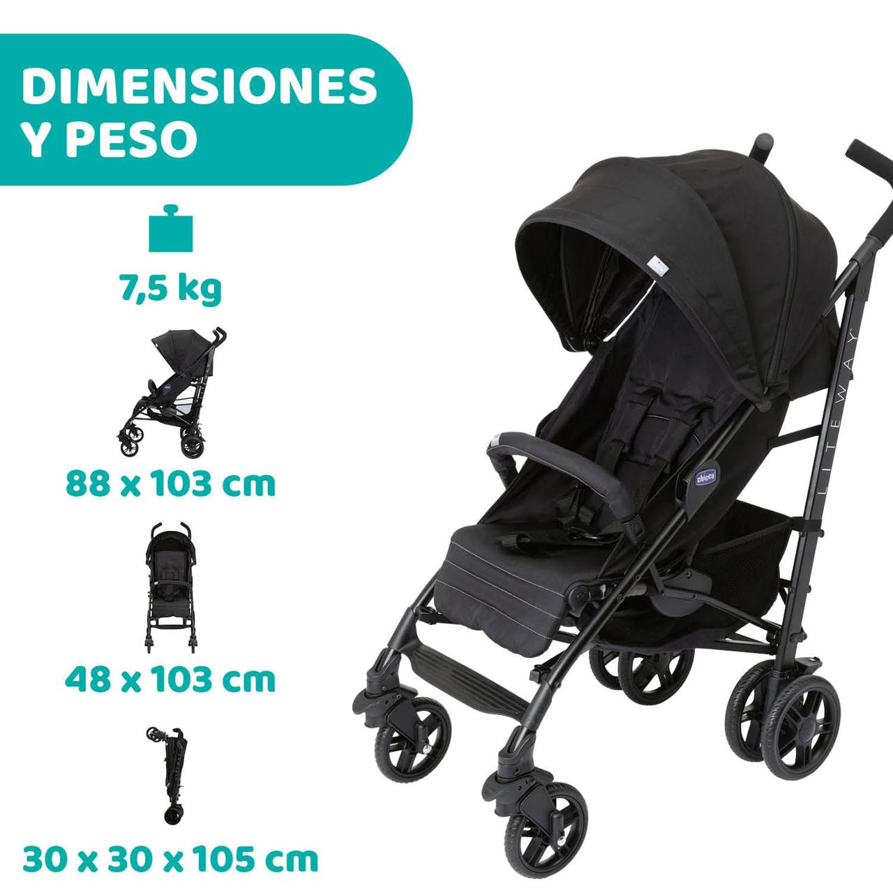 Liteway 4 Silla paseo bebé Chicco - 2