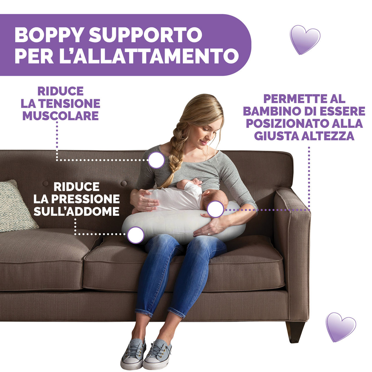 Supporto allattamento Boppy image number 2