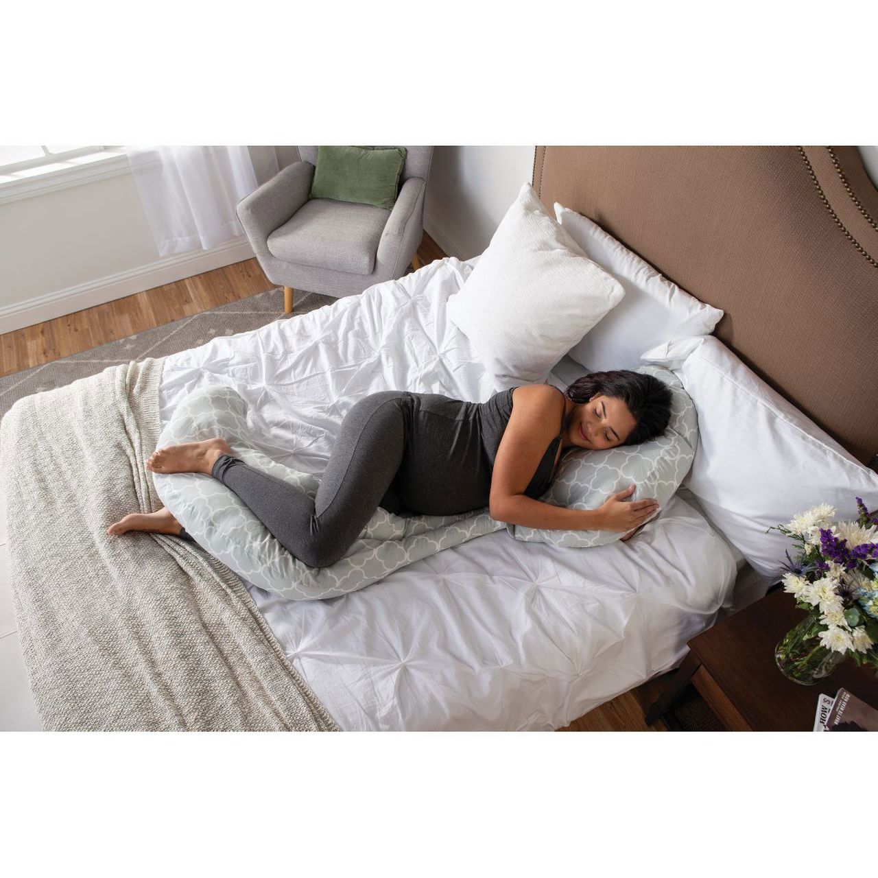 cuscino per gravidanza per la gravidanza cuscini per gravidanza per dormire  Cuscino per gravidanza staccabile per tutto il corpo da 110 cm (taglia A) :  : Casa e cucina