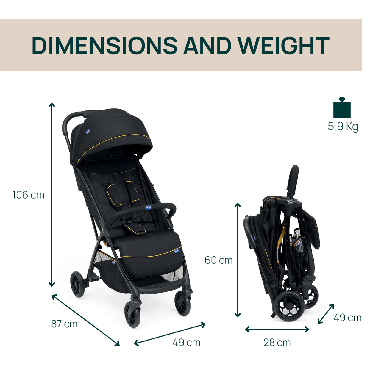 Silla de paseo ligera Glee null - 3