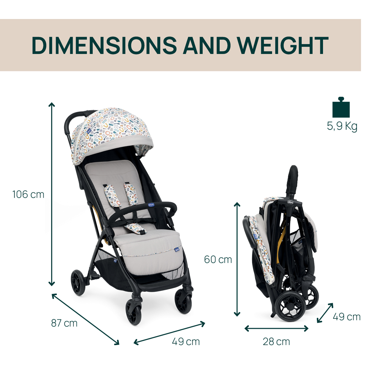 Коляска прогулочная Chicco Glee с автоскладыванием 0+ null - 3