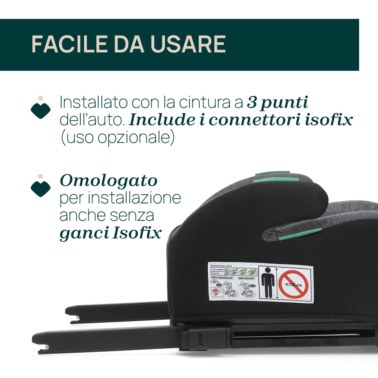 Seggiolino Auto Quasar Fix i-Size (125-150 cm) null - 8