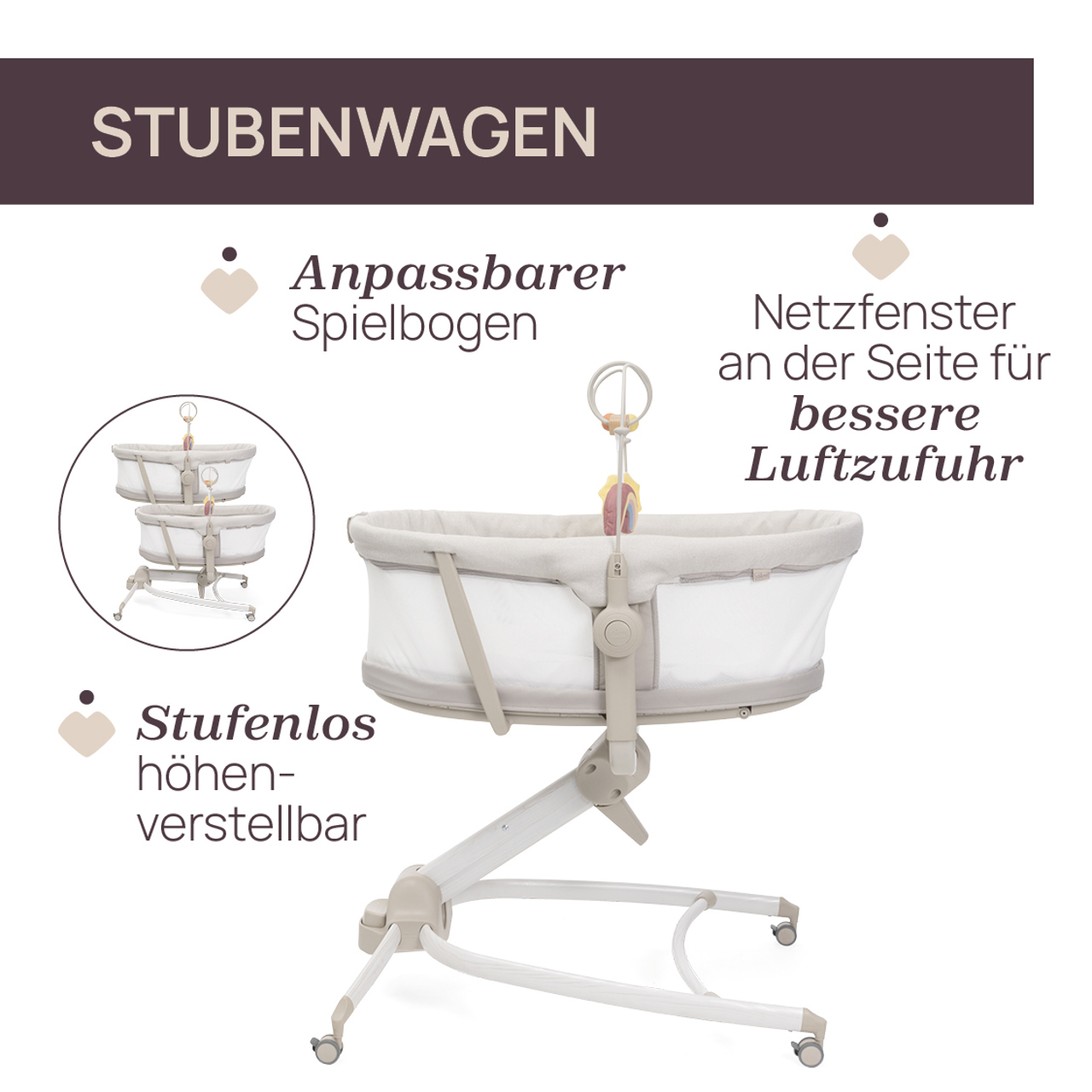 Mitwachsender Stubenwagen Baby Hug 4in1 Armonia null - 1