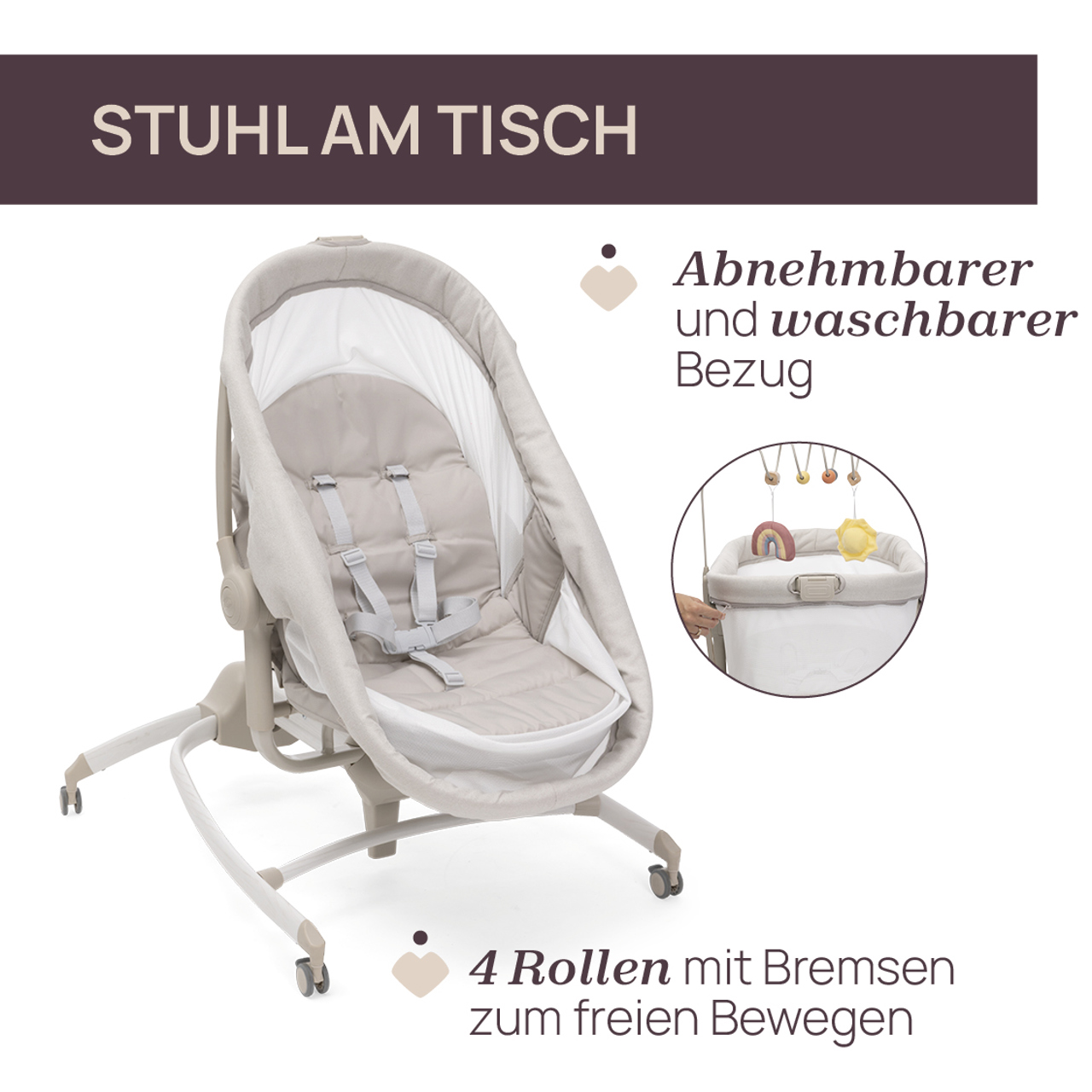 Mitwachsender Stubenwagen Baby Hug 4in1 Armonia null - 4