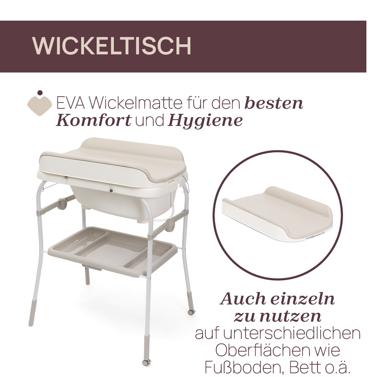 Bade- und Wickelkombi Soft Bubble Armonia null - 2