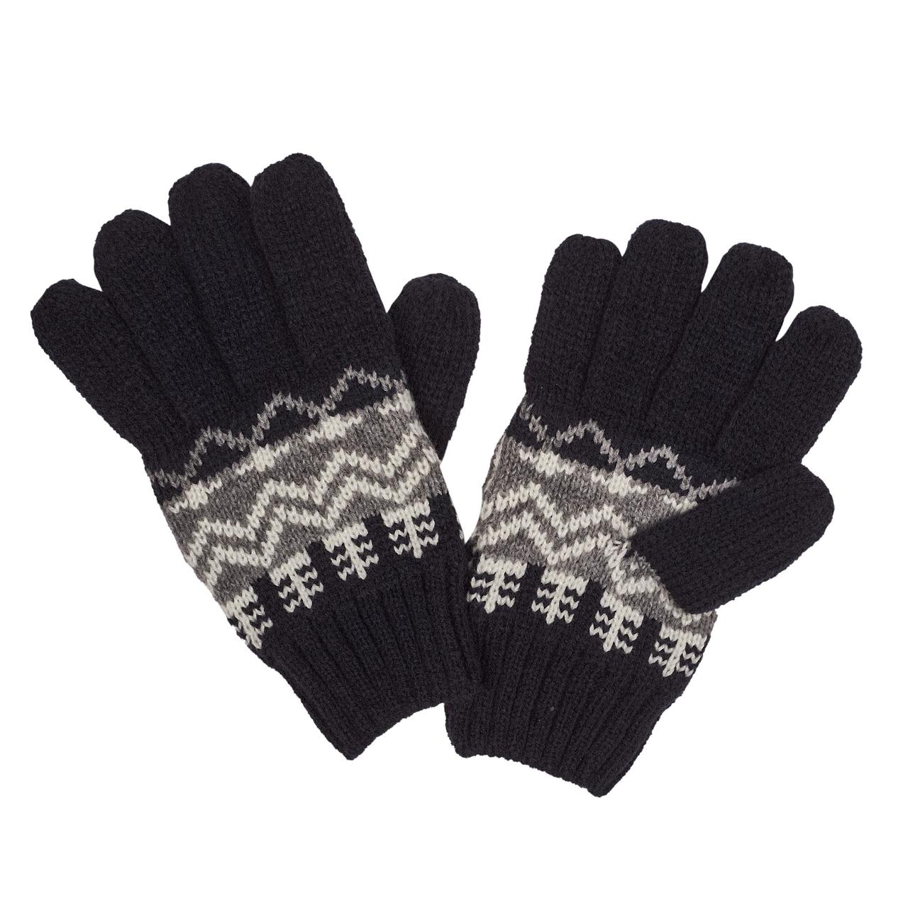 Gants bleus avec motif jacquard Chicco - 0