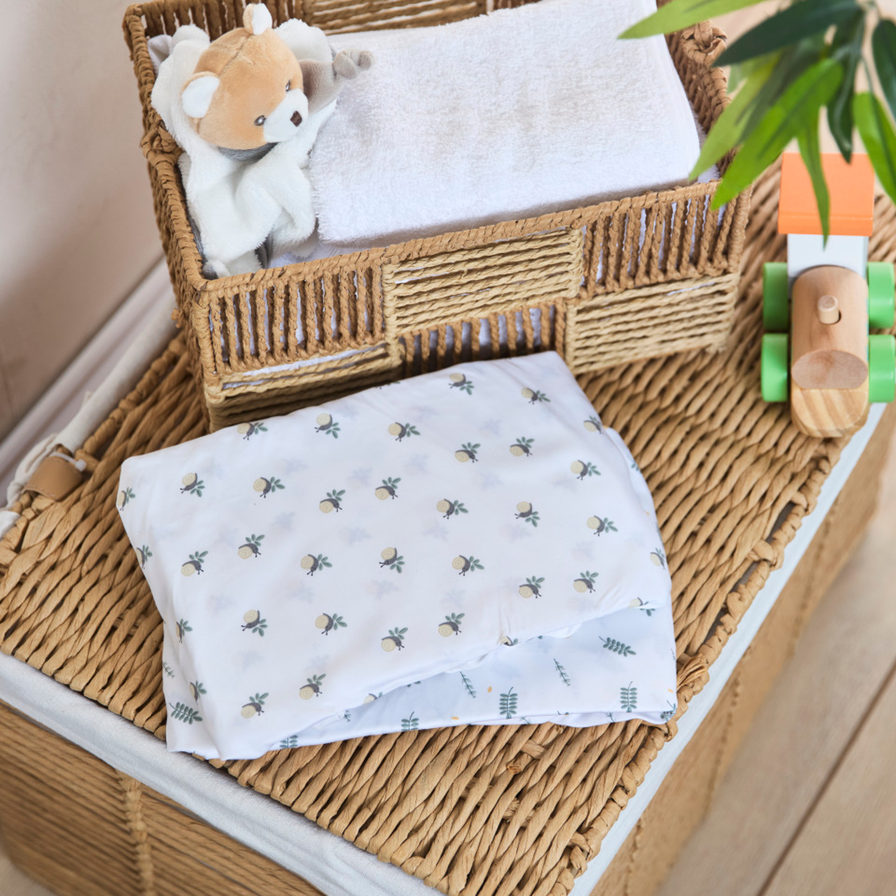 N2M İ&Ccedil;İN BAMBU &Ccedil;ARŞAF TAKIMI - 2 PAR&Ccedil;A- GREENERY null - 7