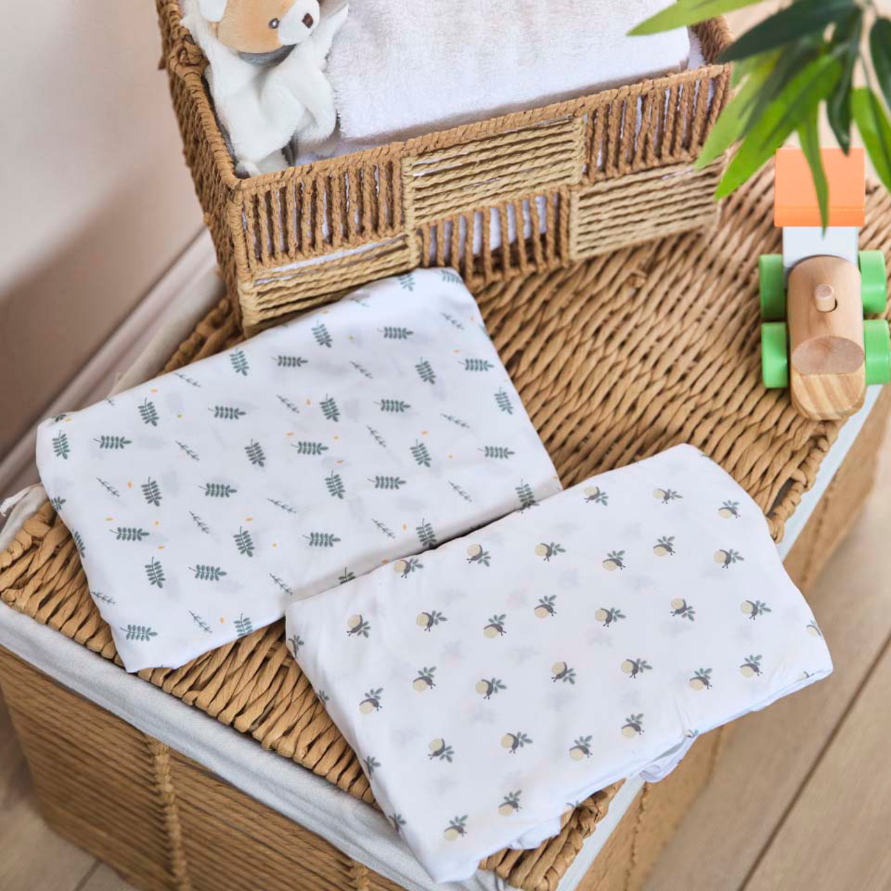 N2M İ&Ccedil;İN BAMBU &Ccedil;ARŞAF TAKIMI - 2 PAR&Ccedil;A- GREENERY null - 6