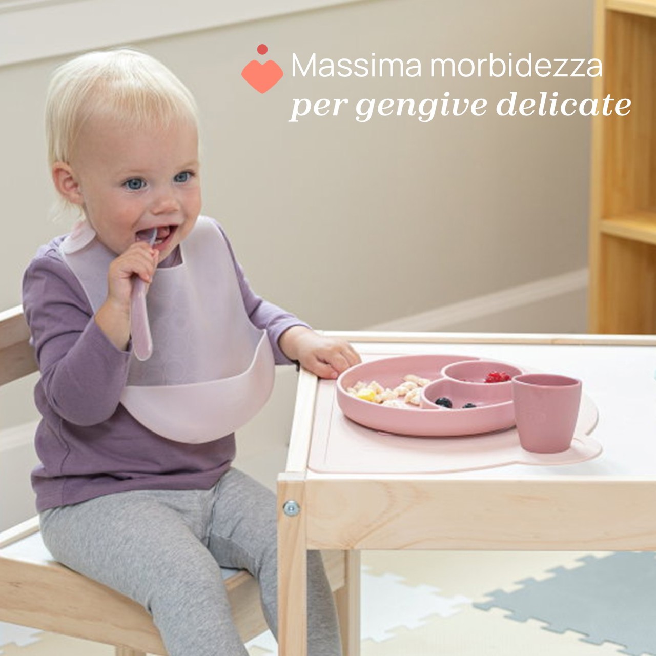 Cucchiaio in silicone morbido con custodia 6m+ Chicco - 1