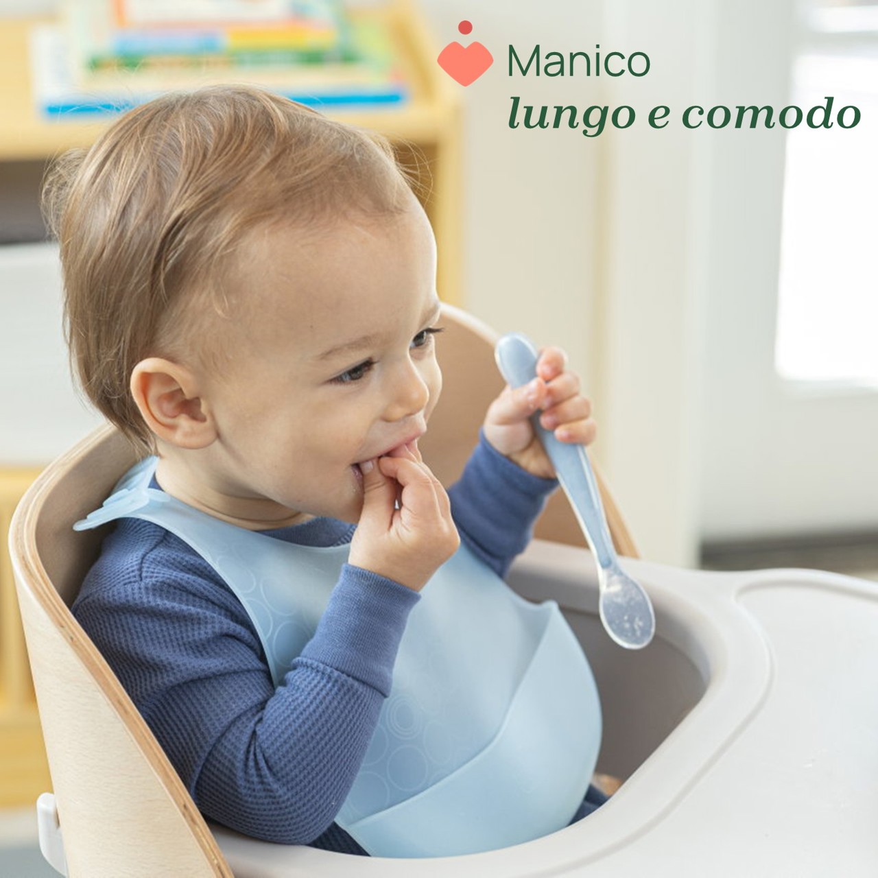 Cucchiaio in silicone morbido con custodia 6m+ null - 9