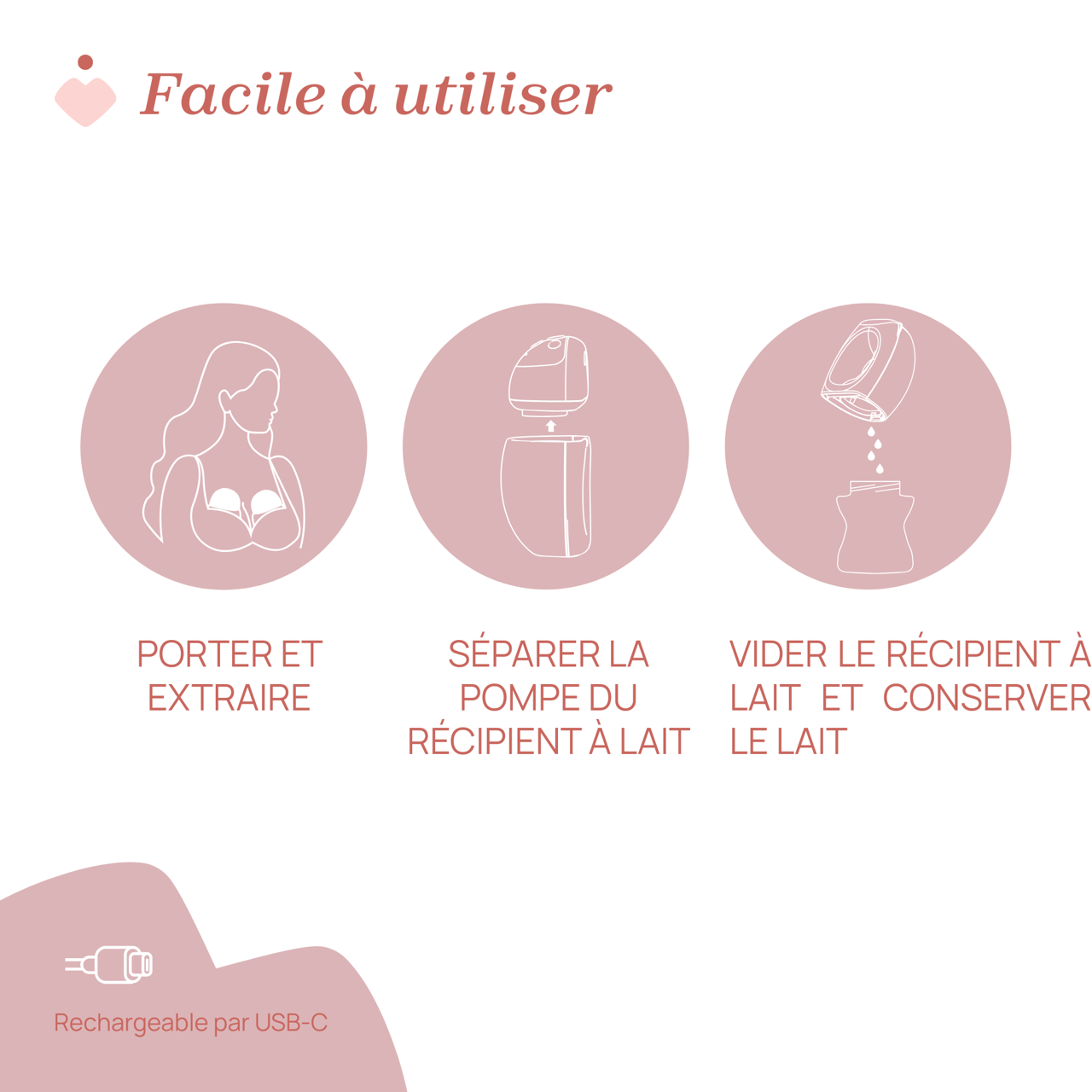 Tire-lait double portable Chicco - 3