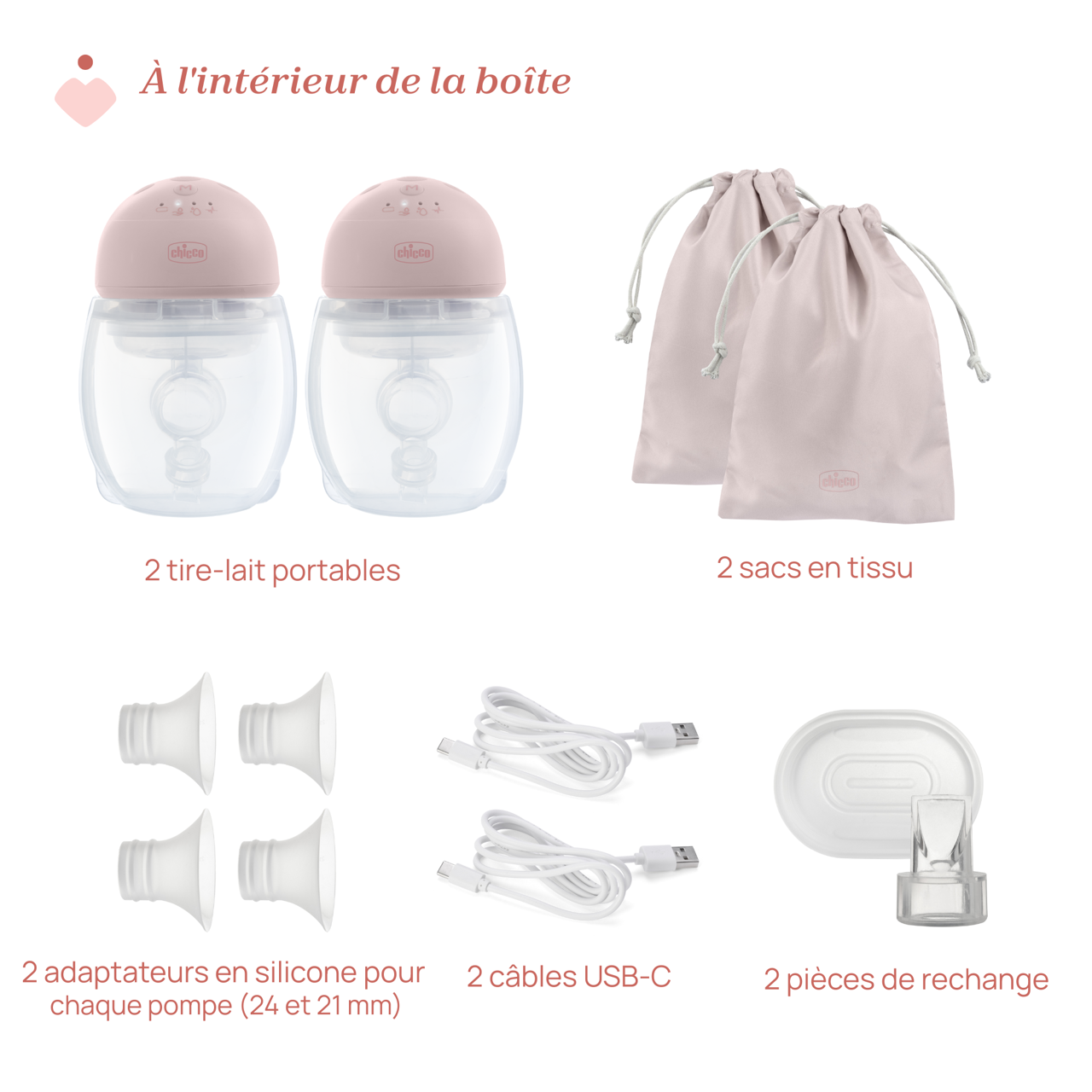 Tire-lait double portable Chicco - 7