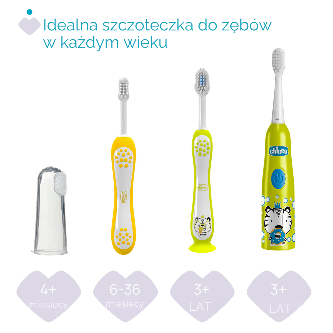 ZESTAW SZCZOTECZEK DO ZĘBÓW 3-6 LAT null - 4