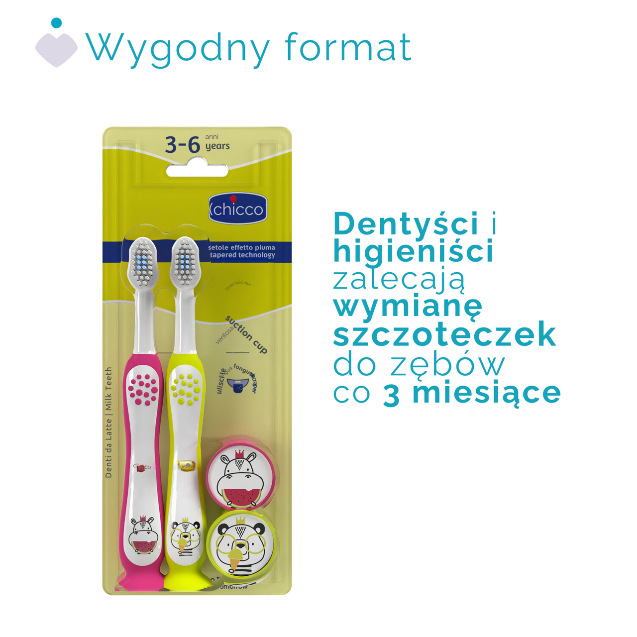 ZESTAW SZCZOTECZEK DO ZĘBÓW 3-6 LAT null - 1