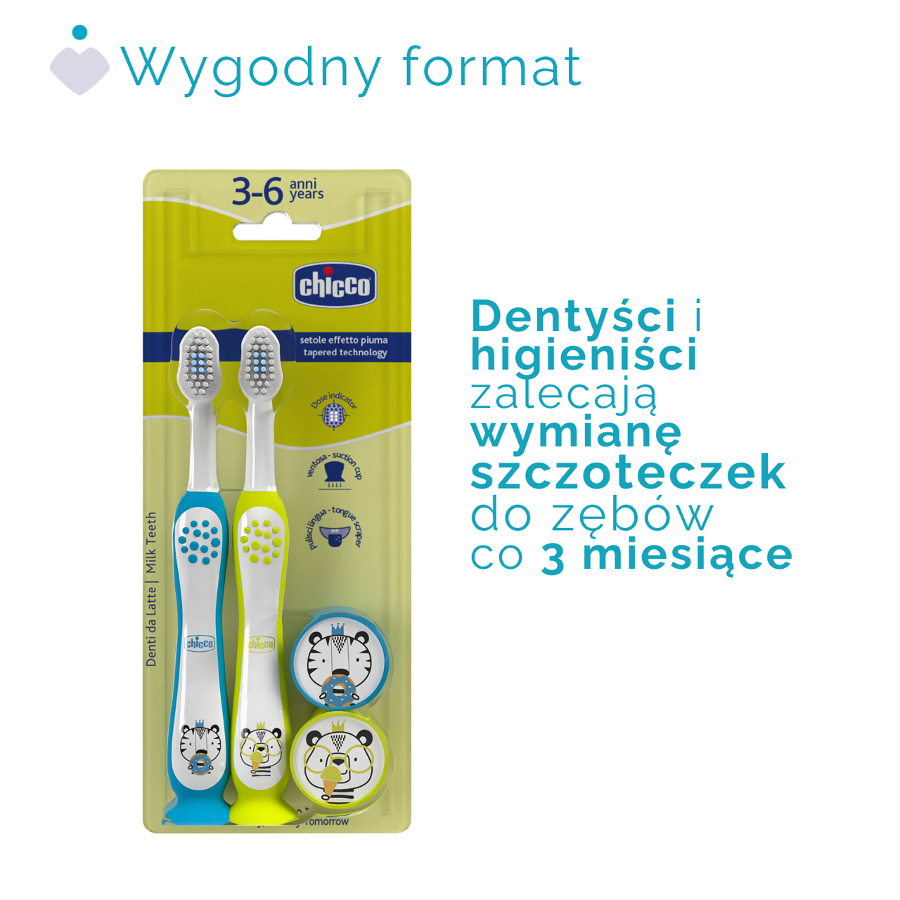 ZESTAW SZCZOTECZEK DO ZĘBÓW 3-6 LAT null - 1