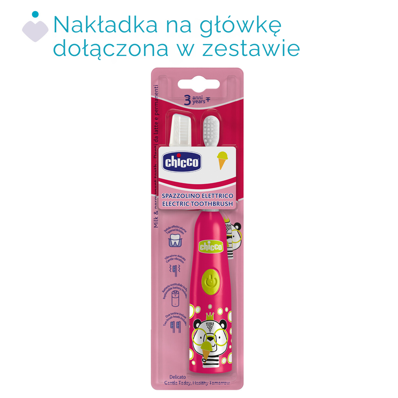 SZCZOTECZKA ELEKTRYCZNA 3 LATA + null - 3