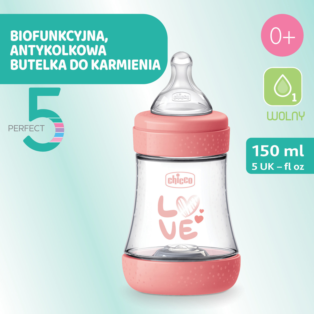 0M+ PRZEPŁYW WOLNY 150 ML BUTELKA PERFECT 5 null - 8