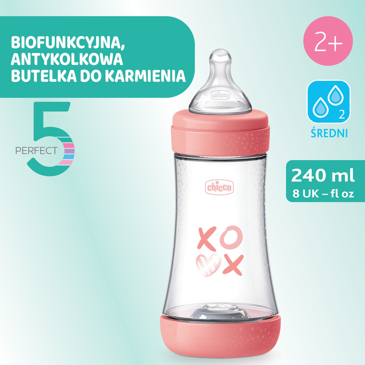 2M+ PRZEPŁYW ŚREDNI 240 ML BUTELKA PERFECT 5 null - 2
